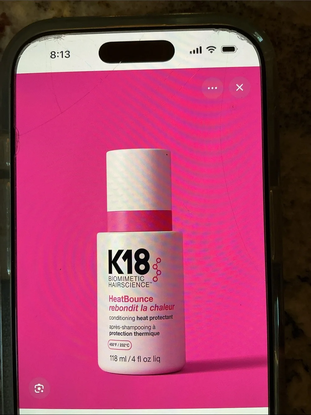 HeatBounce Conditioning Heat Protectant — White with Pink Accents